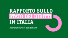 Rapporto sullo stato dei diritti in Italia. Memorandum di legislatura - image